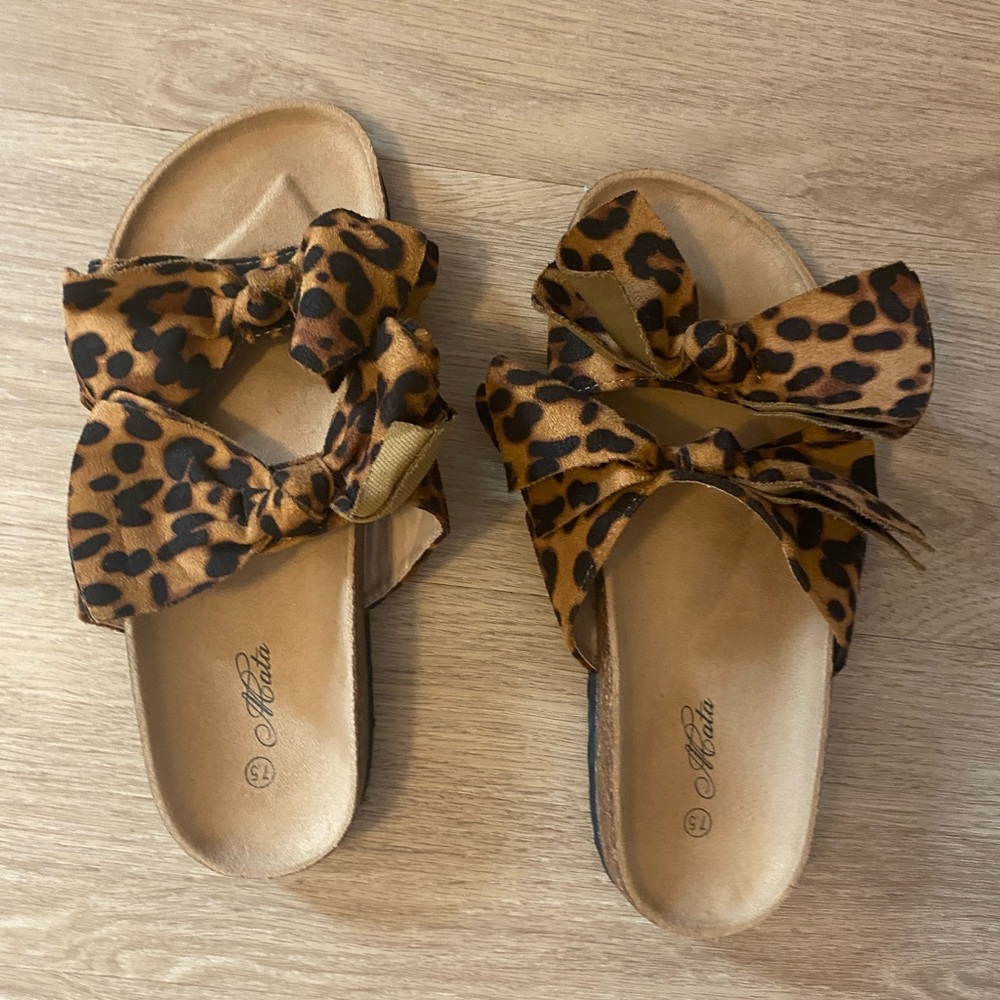 cheetah tie shoes